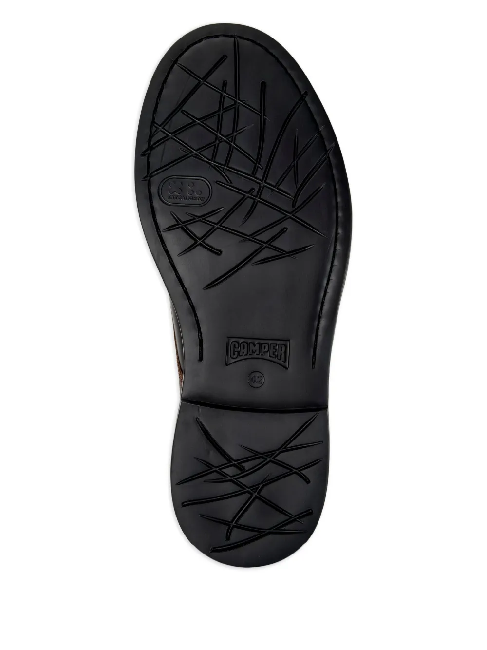 Camper Dean leather two-tone lace-up shoes Black