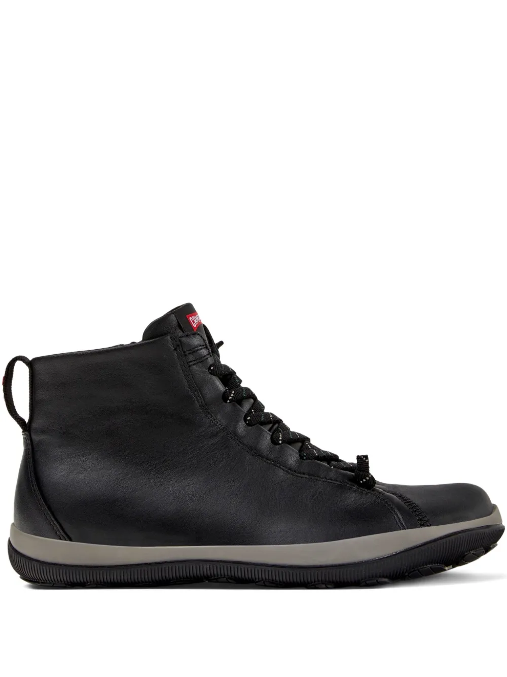 Camper Peu Pista lace-up leather sneakers Black