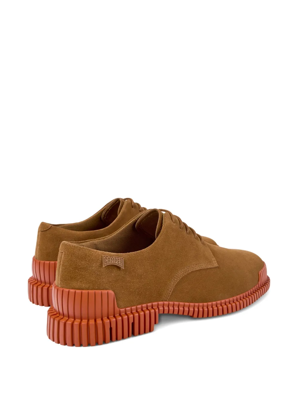 Camper Pix lace-up suede oxford shoes Brown