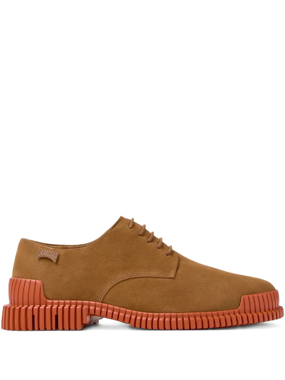 Camper Pix lace-up suede oxford shoes Brown