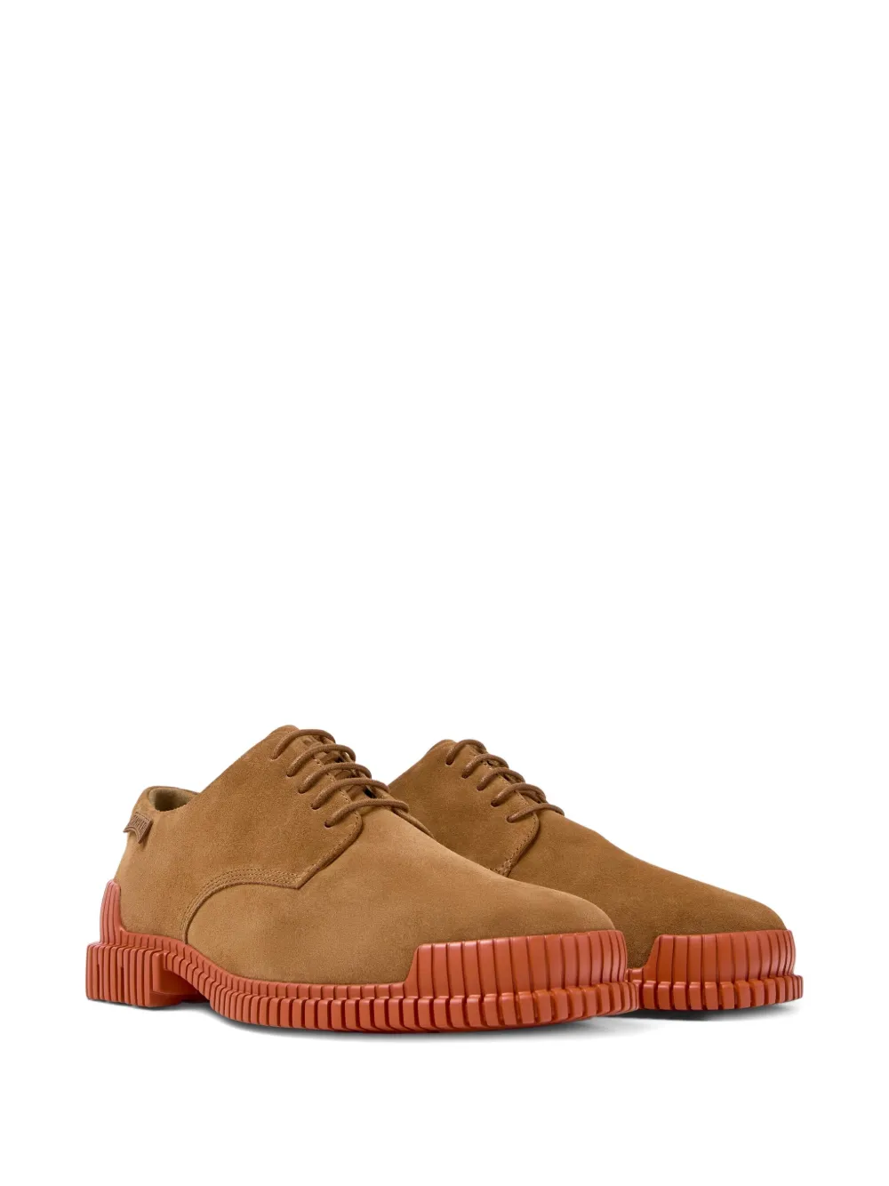 Camper Pix lace-up suede oxford shoes Brown