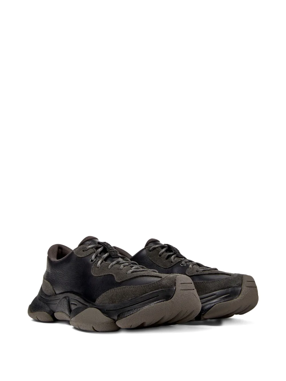 Camper Karst 2 leather suede sneakers Black