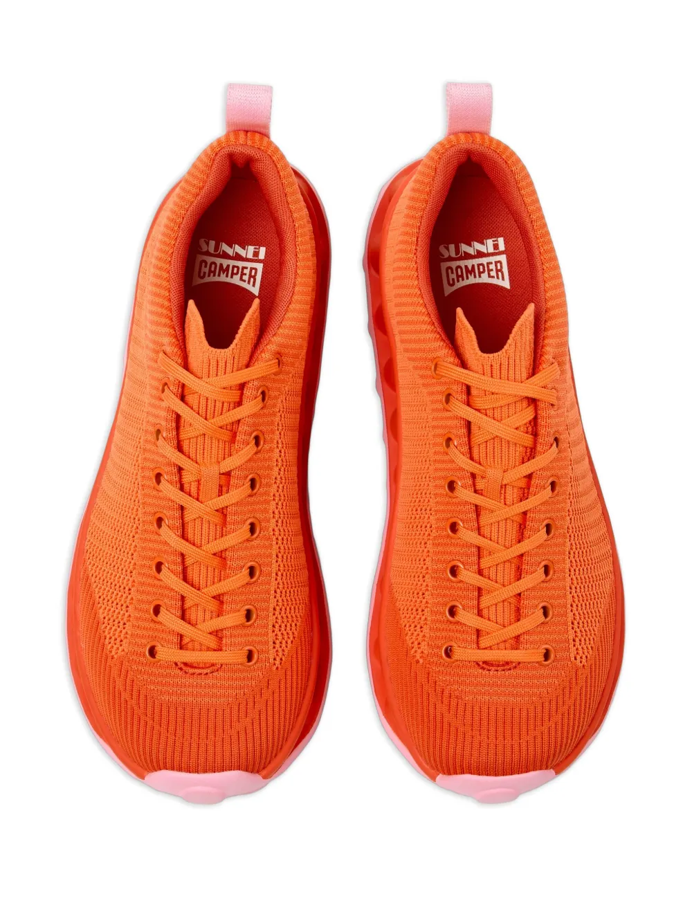 Camper x Sunnei Pelotissima knitted sneakers Orange