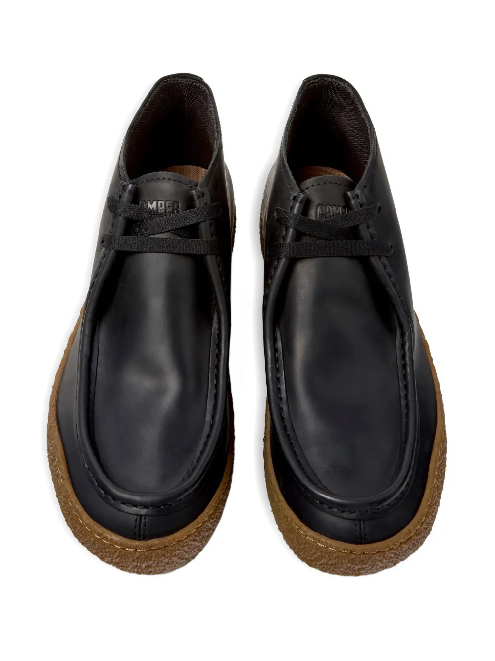 Camper Peu Terreno leather lace-up desert boots Black