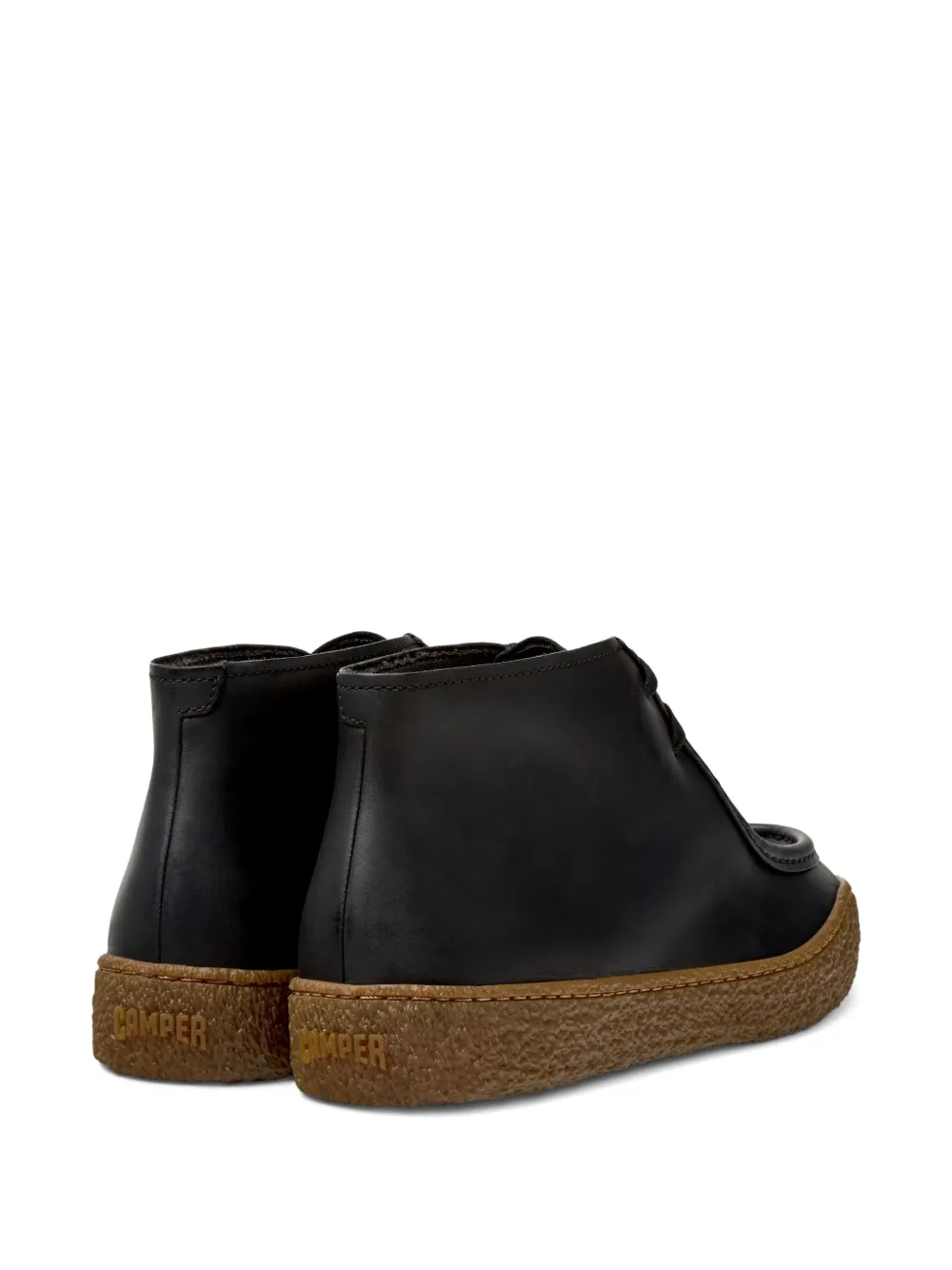 Camper Peu Terreno leather lace-up desert boots Black