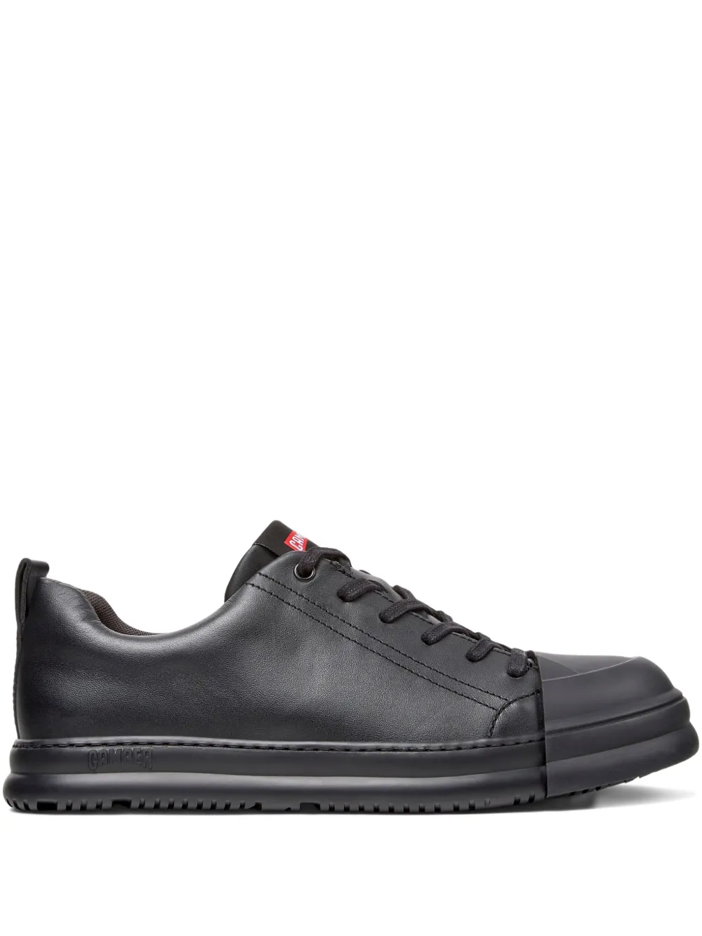 Camper Junction Runner Leather Lace-up Sneakers In Black