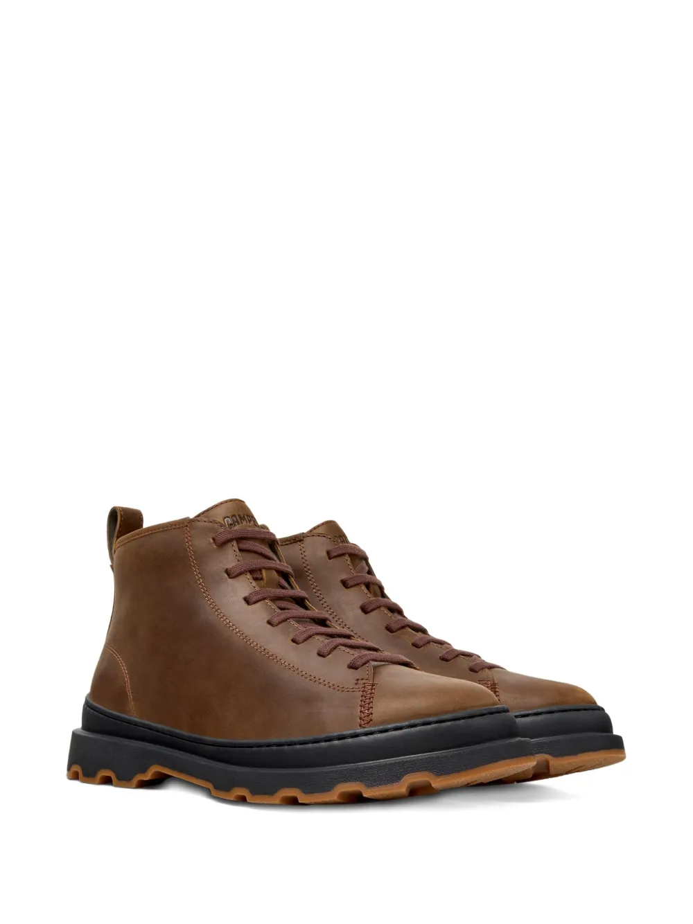 Camper Brutus lace-up chunky-sole hiking boots Brown