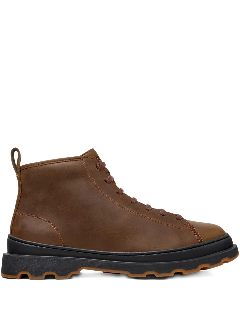 Camper Brutus lace-up chunky-sole hiking boots Brown