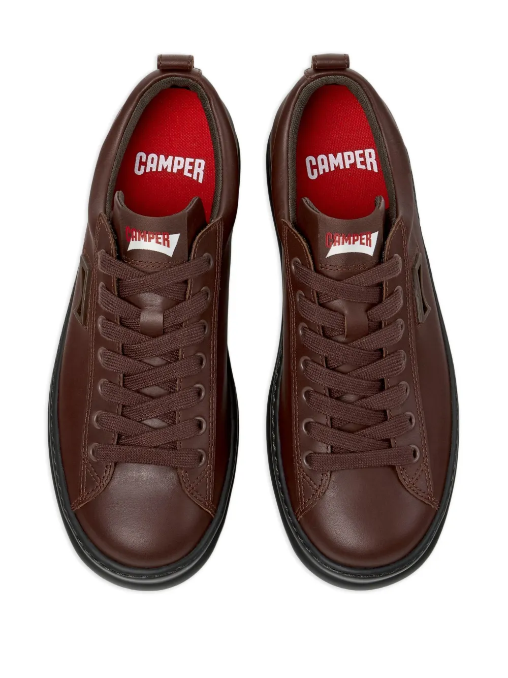 Camper Runner Four leather lace-up sneakers Brown