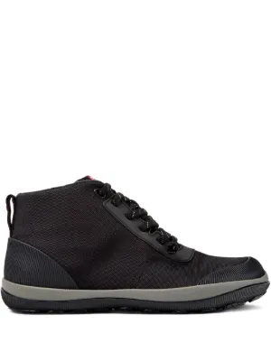 Burberry Trek レザーアンクルブーツ | ブラック | FARFETCH JP