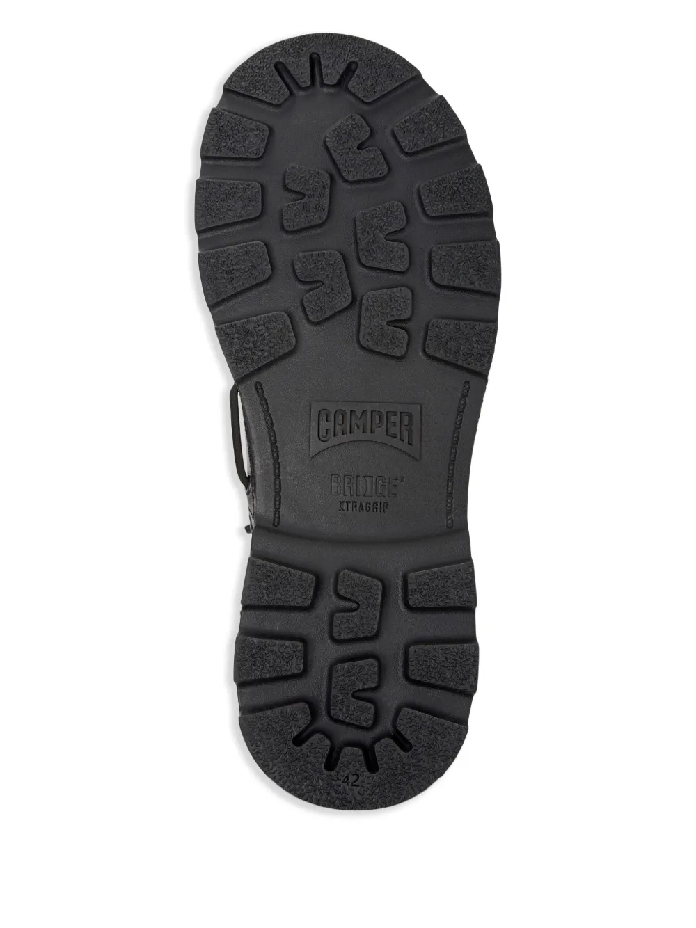 Camper Brutus leather lace-up loafers Black