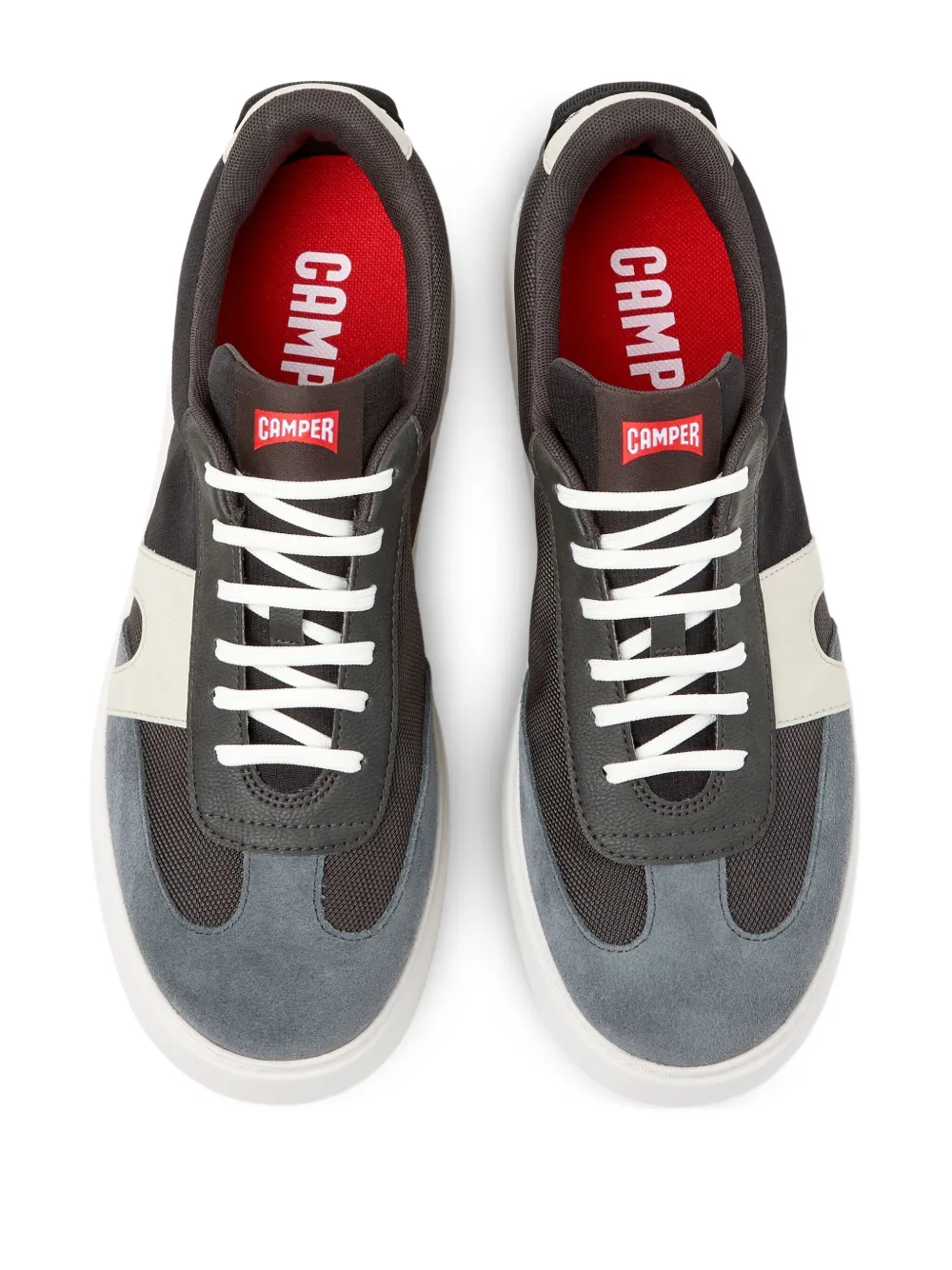 Camper Runner K21 suede panelled sneakers Grey