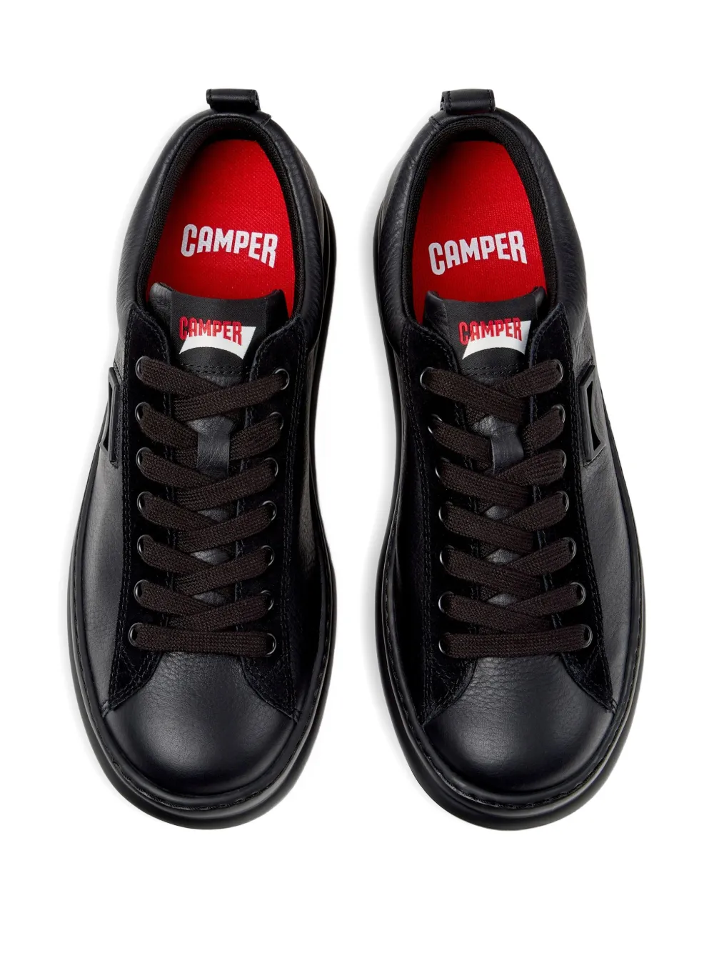 Camper Runner Four leather lace-up sneakers Black