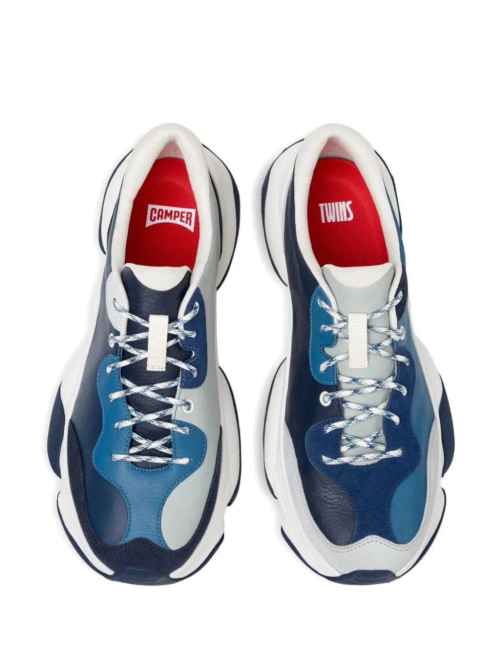 Camper Karst 2 Leather Panelled Lace-up Sneakers In Multi