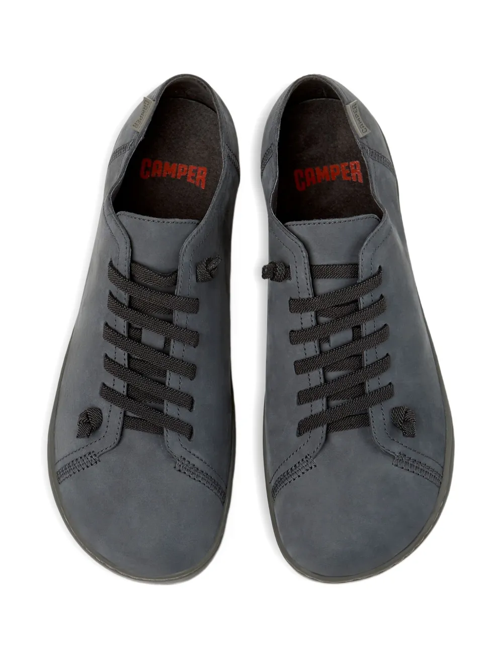 Camper lace-up nubuck leather sneakers Grey