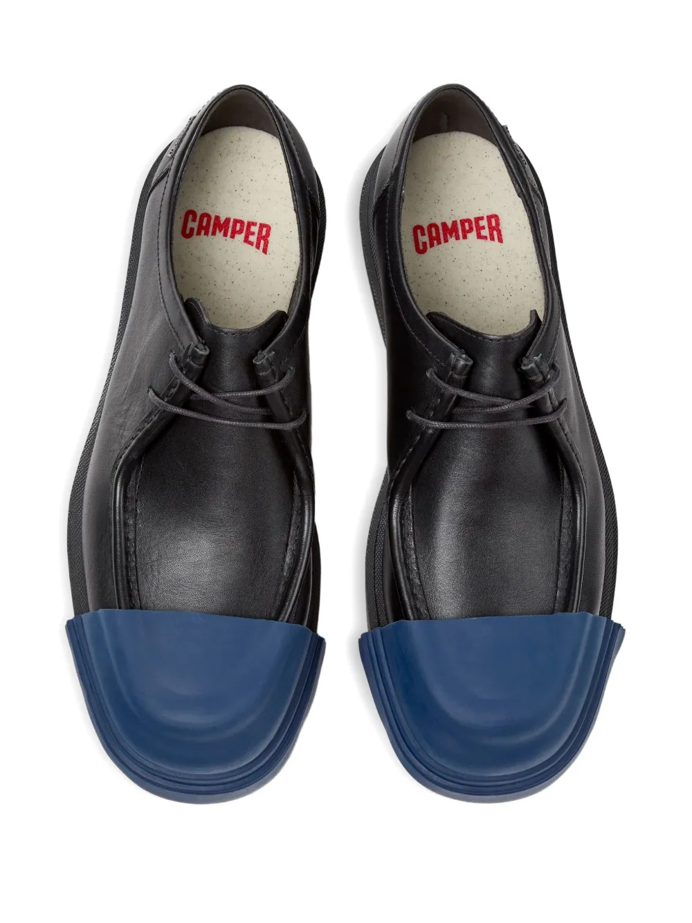 Camper Junction lace-up rubber-cap oxford shoes Black