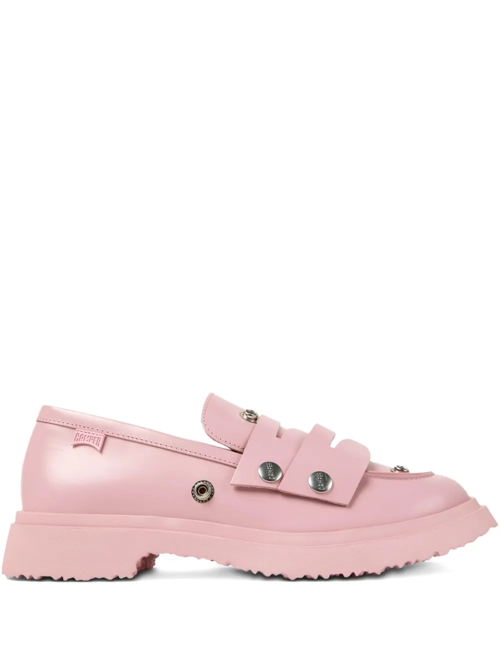 Camper Walden Twins Leather Loafers In Pink