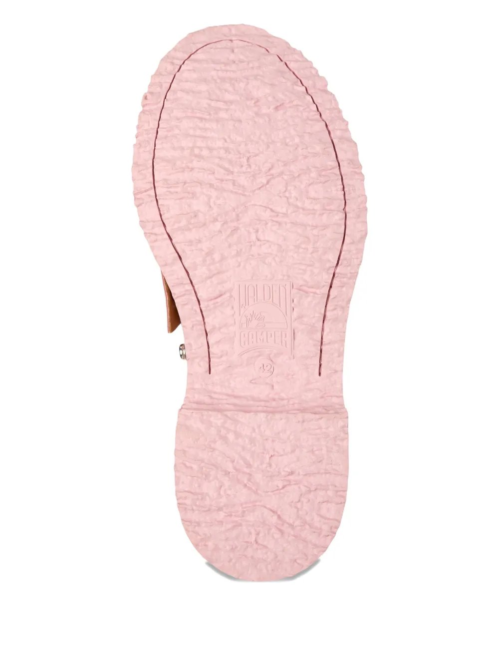 Camper Walden Twins Leather Loafers In Pink