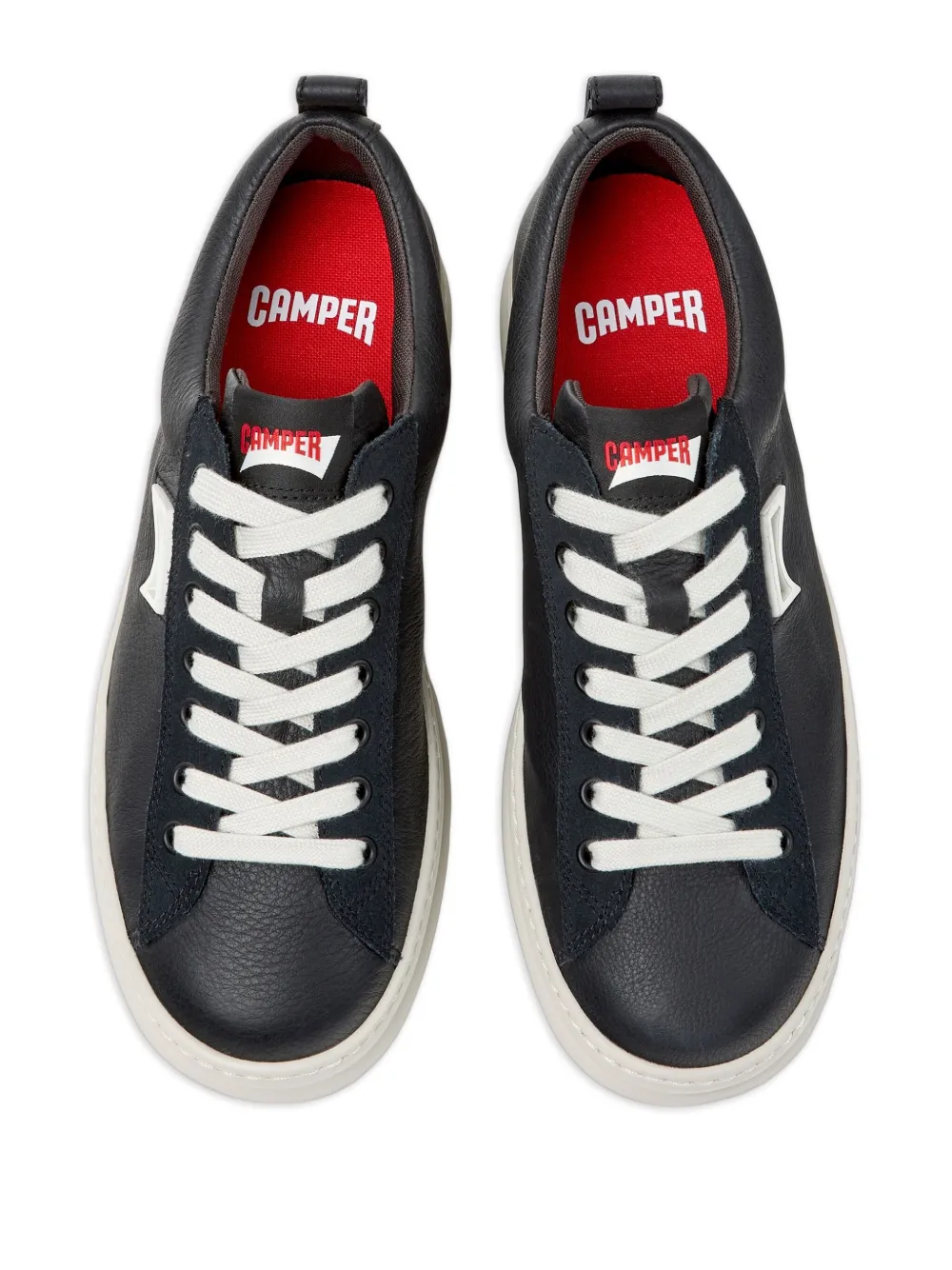 Camper Runner Four leather suede sneakers Black