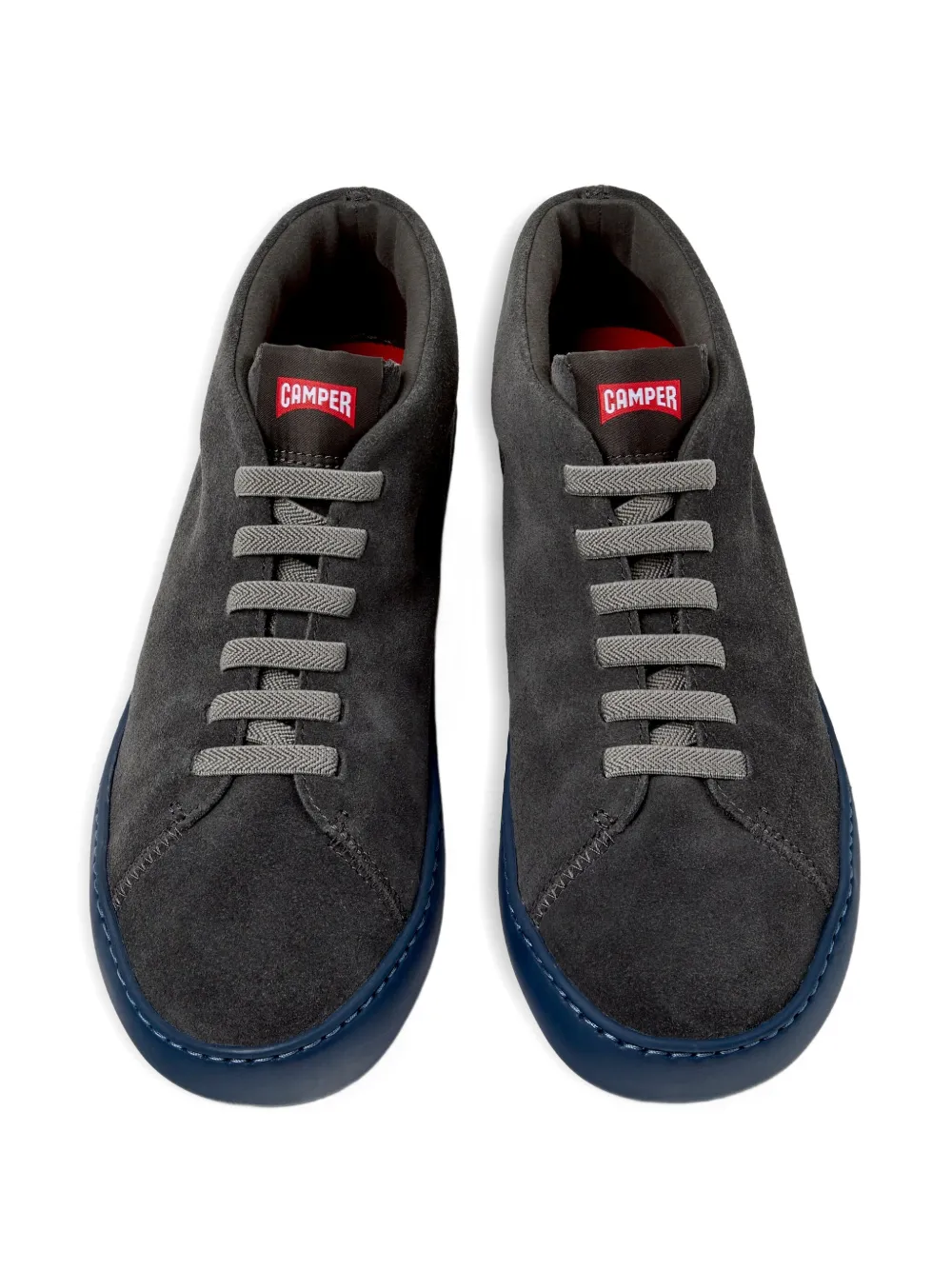 Camper Peu Touring suede lace-up sneakers Grey