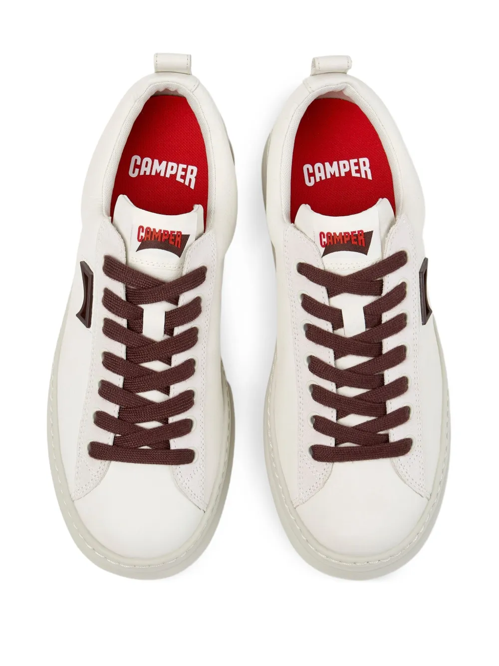 Camper Runner leather lace-up sneakers White