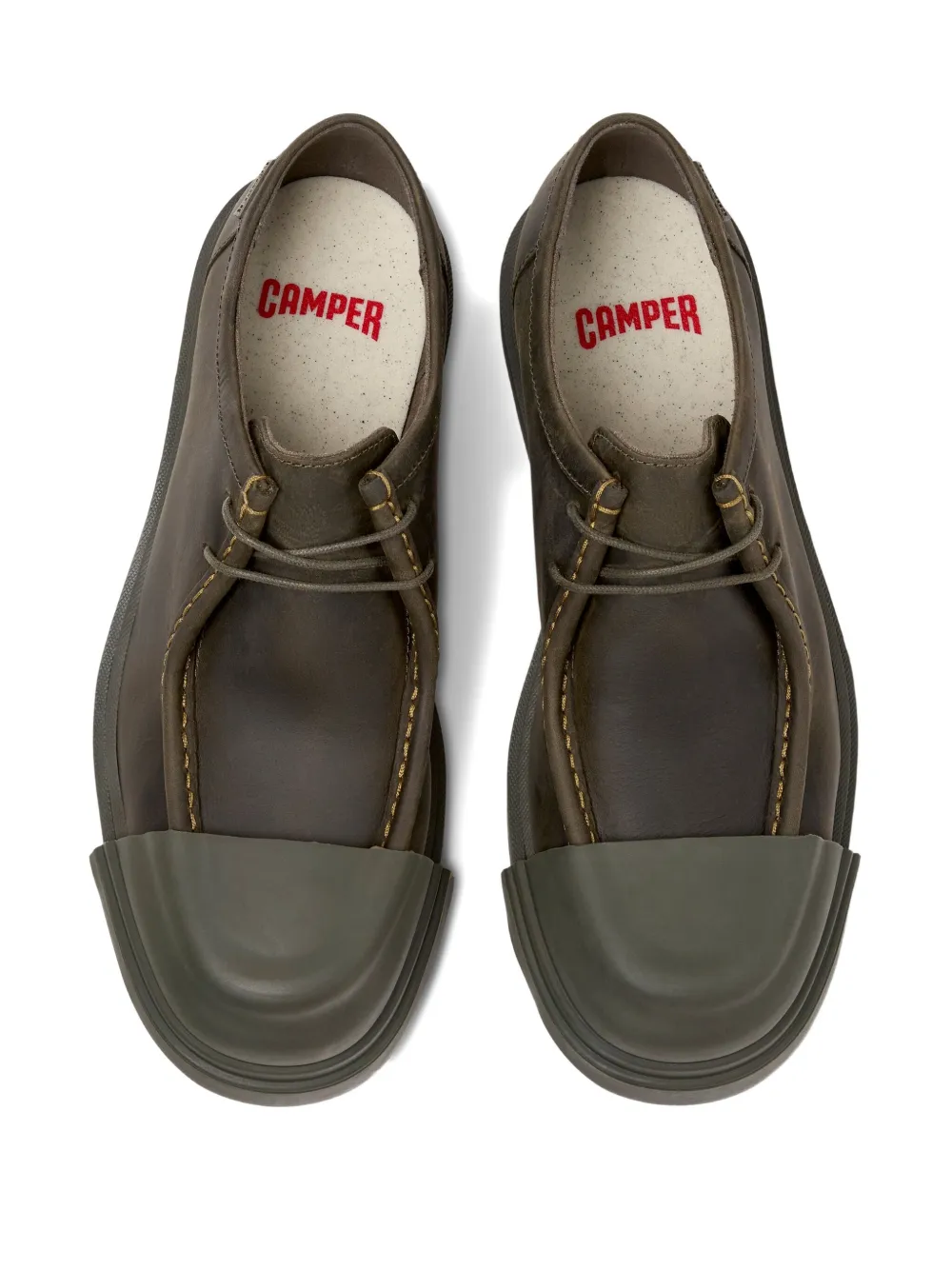 Camper Junction veterschoenen met rubberen neus Bruin