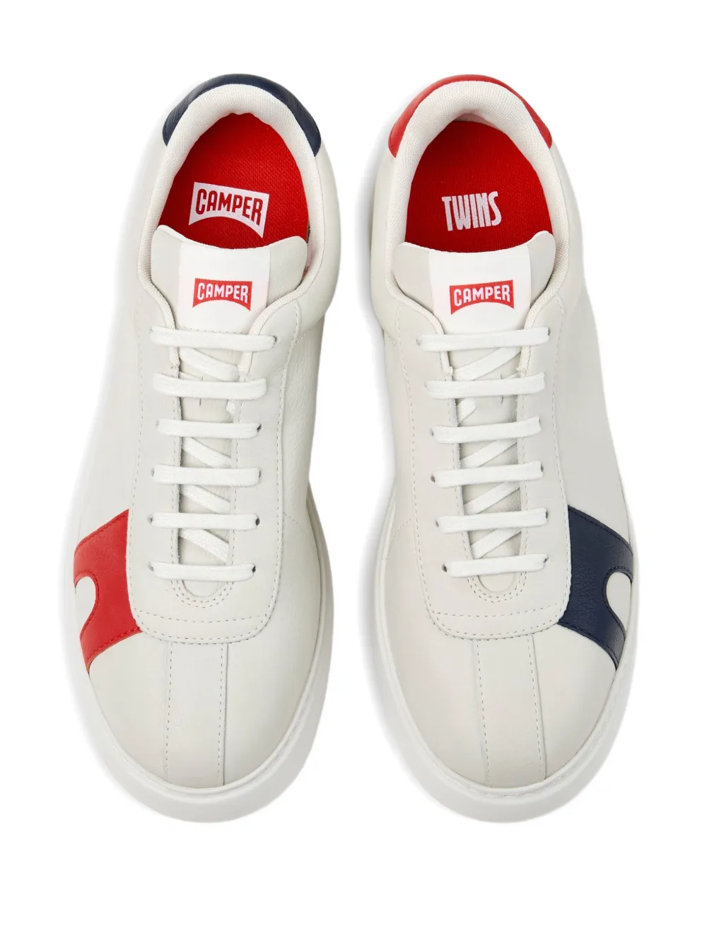 Camper leather panelled sneakers Neutrals