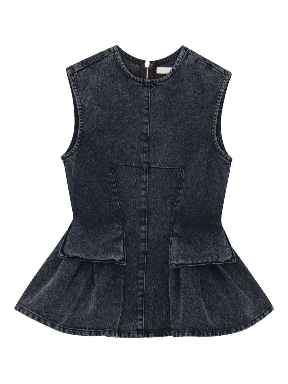 REMAIN Peplum ジップトップ - ブラック REMAIN Peplum ジップトップ - ブラック