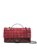CHANEL Pre-Owned Airlines tweed flap shoulder bag - Red