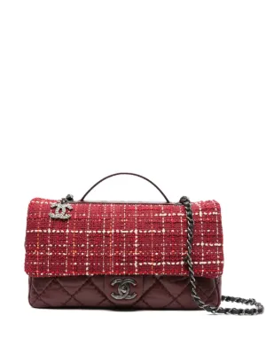 CHANEL Pre-Owned 2016-2017 マテラッセ ツイード フラップバッグ 