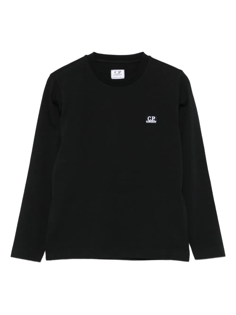 C.P. Company Kids Sweater met logopatch Zwart