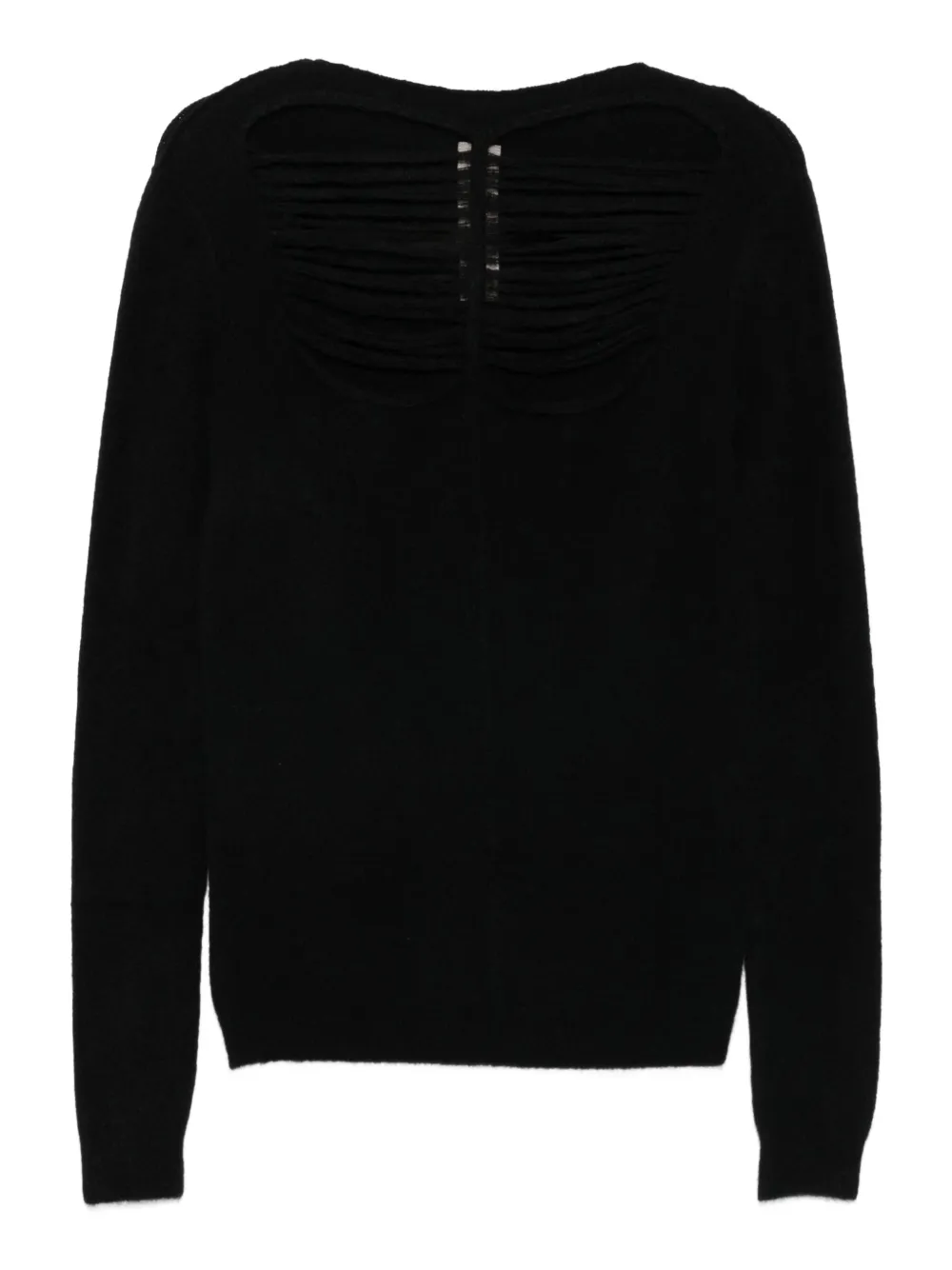Rick Owens distressed sweater Zwart