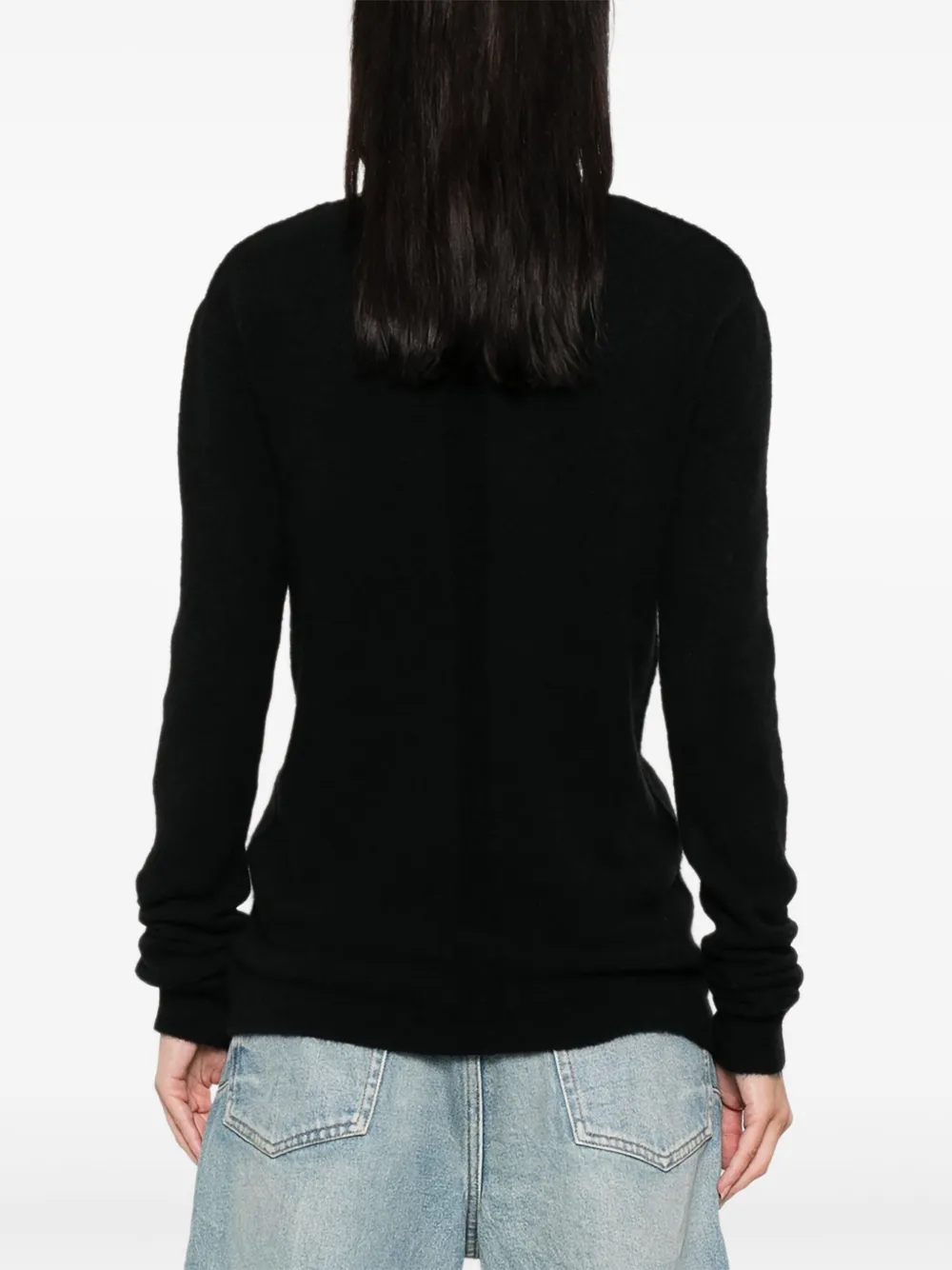 Rick Owens distressed sweater Zwart