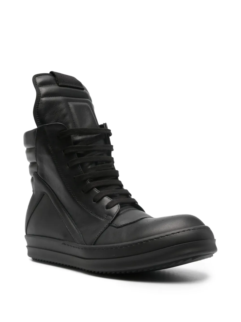 Rick Owens Geobasket high-top sneakers met ritssluiting Zwart