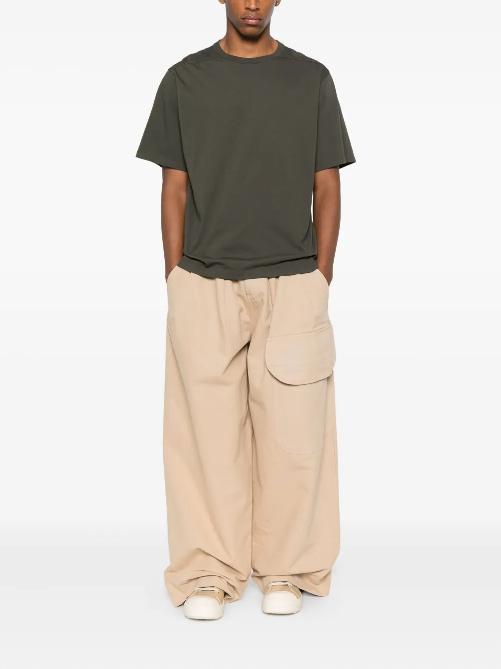 Rick Owens T-shirt van biologisch katoen Groen