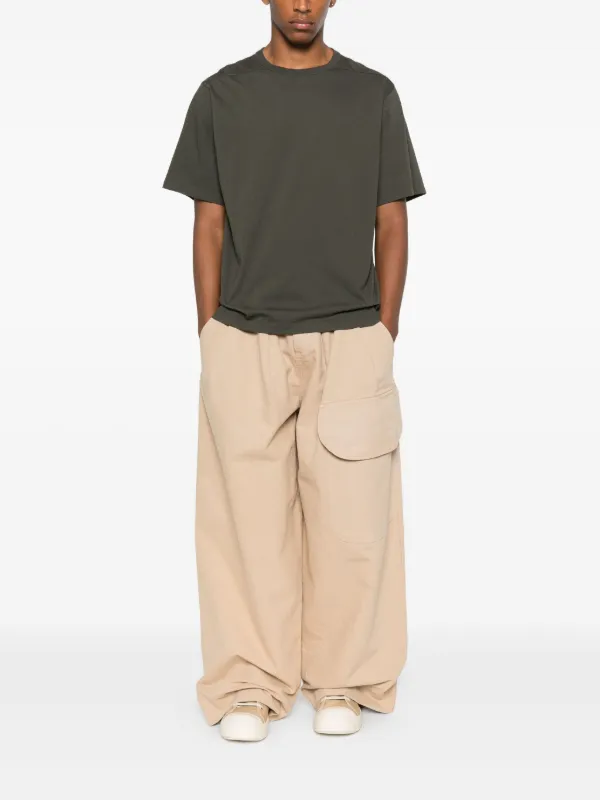【関税＆送料込み】Rick Owens Organic Cotton Short-Sleeved Rick Owens short-sleeve Organic Cotton T-shirt | Green