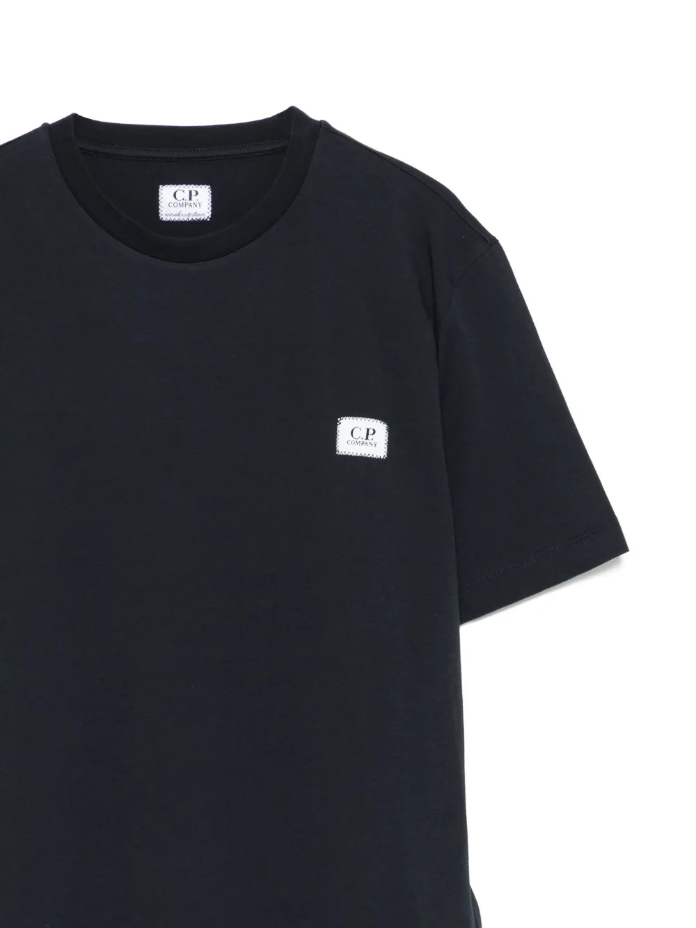 C.P. Company Kids T-shirt met logoplakkaat Blauw