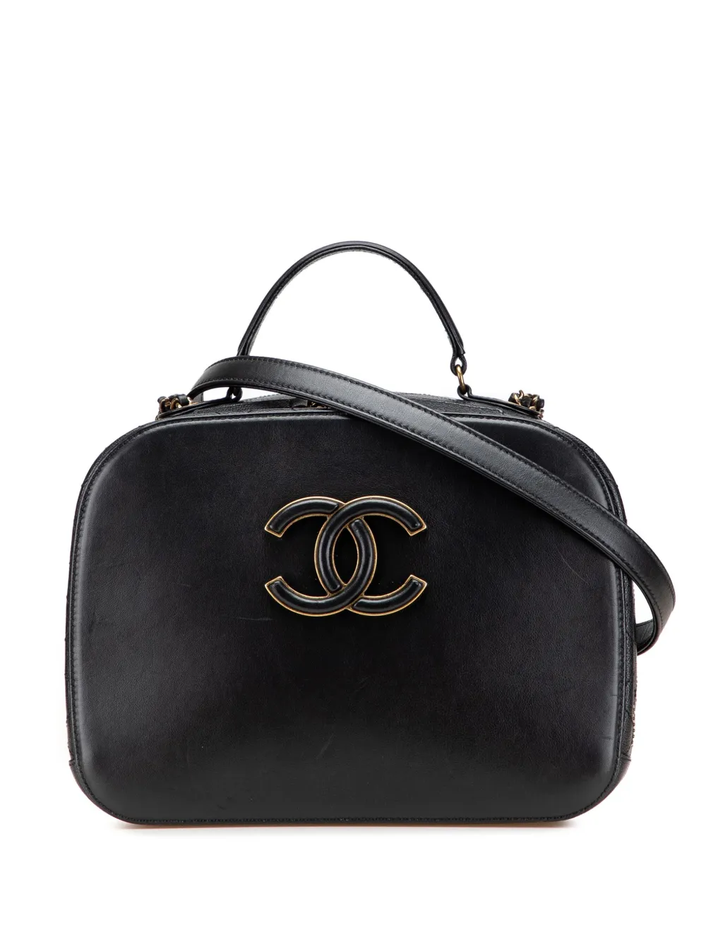 CHANEL Pre-Owned 2016-2017 Goatskin and Quilted Calfskin Coco Curve CHANEL Pre-Owned 2016-2017 Goatskin and Quilted Calfskin Coco Curve