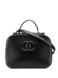 CHANEL Pre-Owned 2016-2017 Goatskin and Quilted Calfskin Coco Curve Case vanity bag - Black