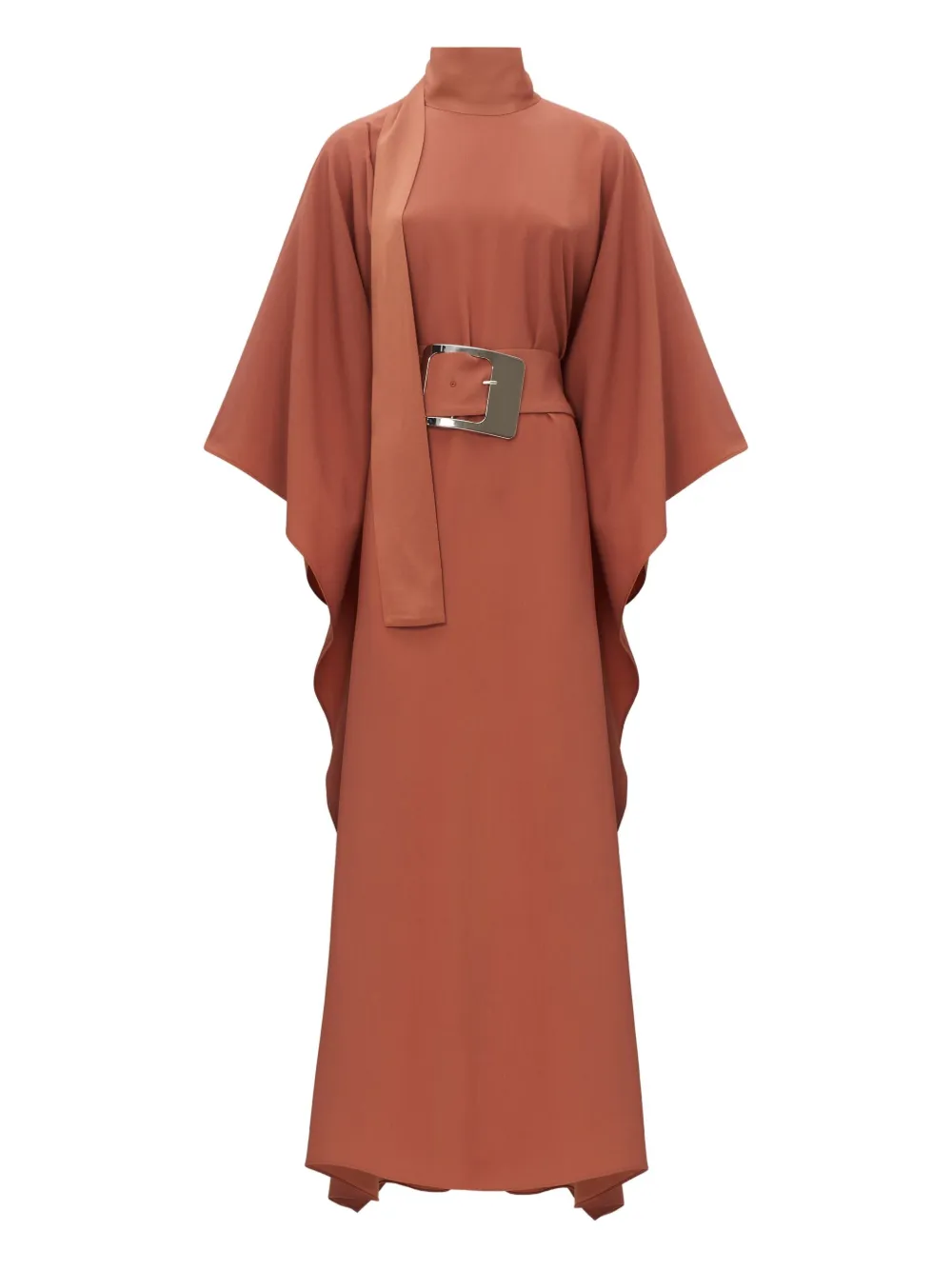 Taller Marmo belted batwing maxi dress Bruin
