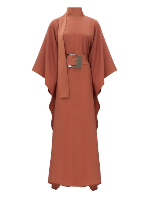 Taller Marmo فستان ماكسي بحزام وأكمام واسعة
