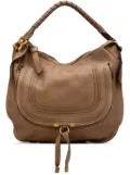 Chloé Pre-Owned 2011 Large Pebbled Calfskin Marcie hobo bag - Brown