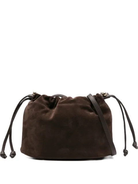 Strathberry suede clutch