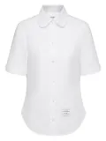 Thom Browne shirt-sleeve round-collar shirt - White