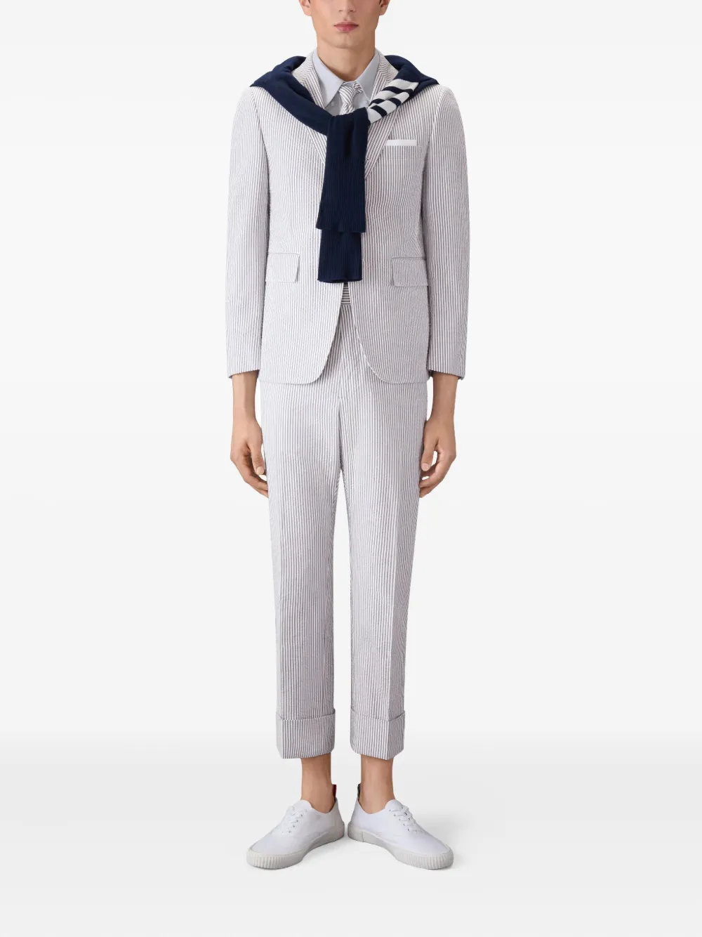 Thom Browne short-sleeve pocket shirt Grijs