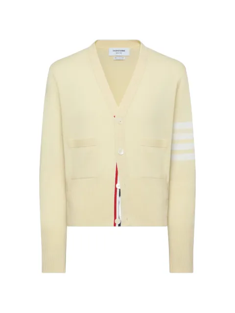 Thom Browne classic cashmere 4-Bar V-neck cardigan