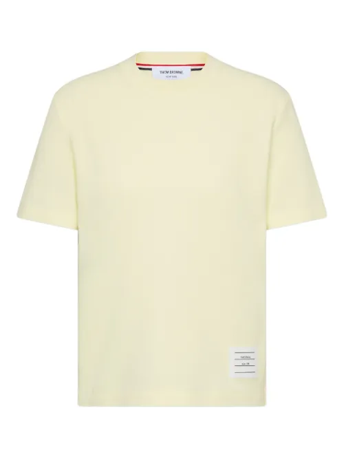 T-shirt à détail 4 bandes signature - Thom Browne - Modalova