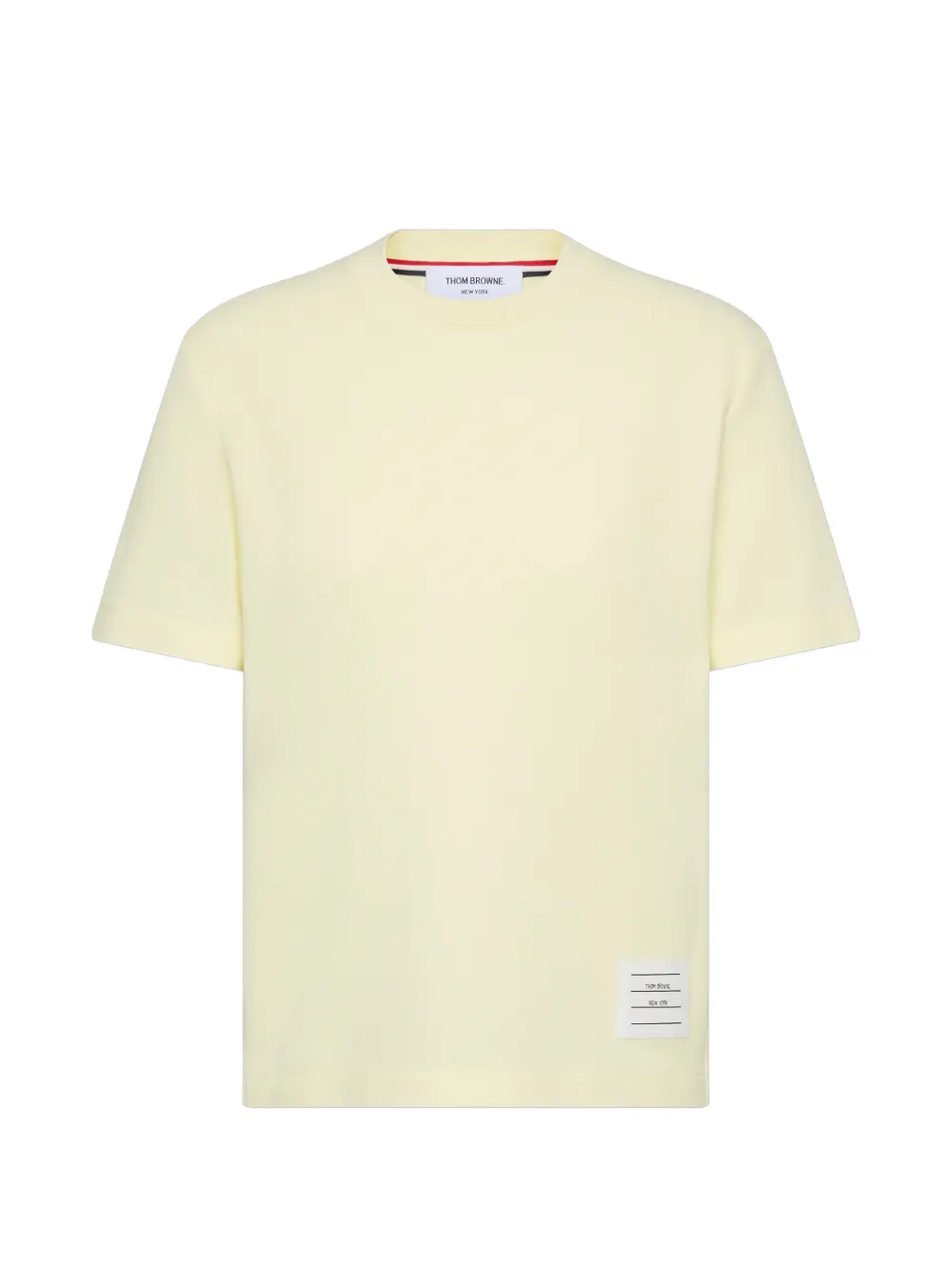 Thom Browne 4-Bar stripe-detail T-shirt - Gelb