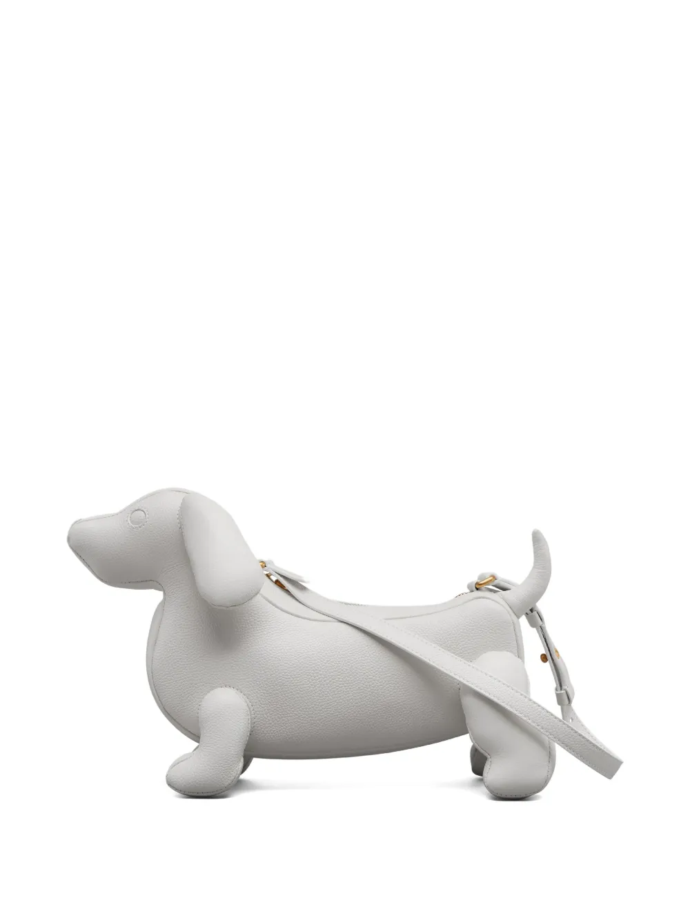 Thom Browne Hector leren schoudertas Wit