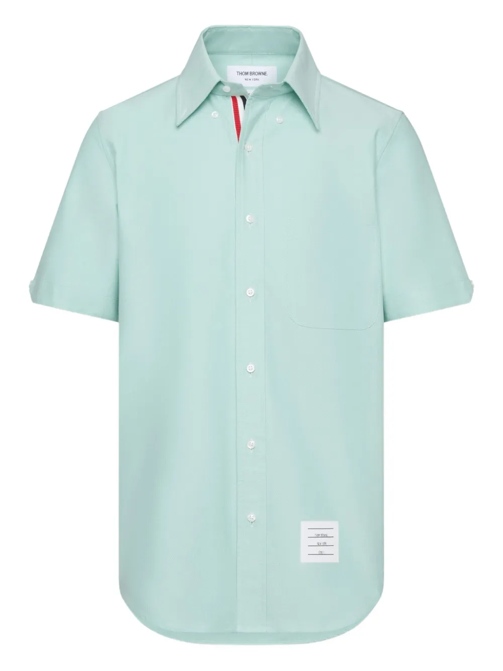 Thom Browne patch-pocket short-sleeve shirt Groen